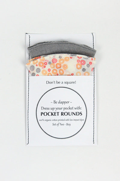 Pocket Rounds (set of 2) - circle/stripe